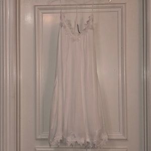 White Dress with Flower Detail